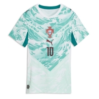 Camiseta Portugal Bernardo Silva #10 Segunda Equipación Replica Mundial 2026 para mujer mangas cortas
